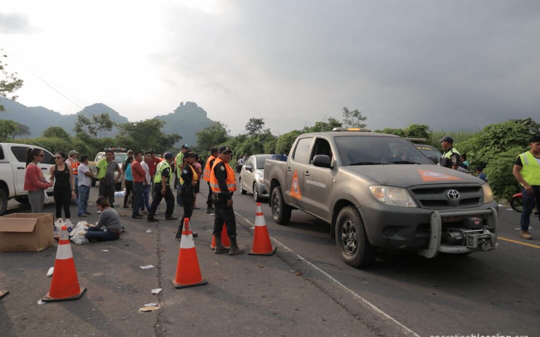 Rushing Aid to Fuego Volcano Victims