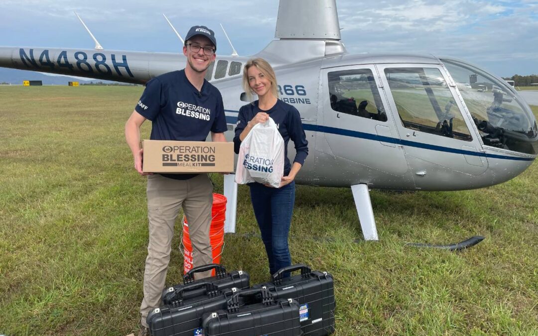 Helicopter Supply Drop Brings Vital Hurricane Relief to North Carolina