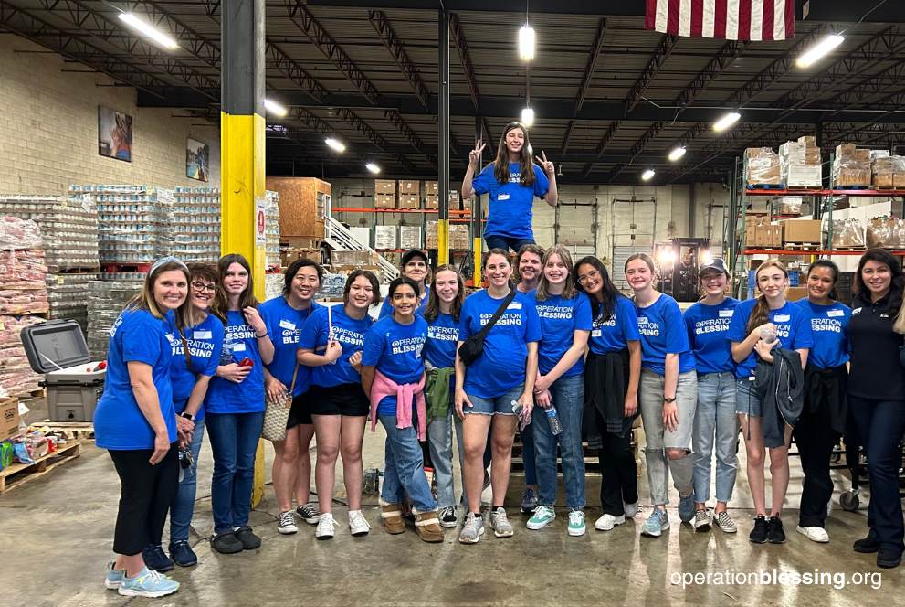 University Volunteers Serve Veterans and Families Through Operation Blessing